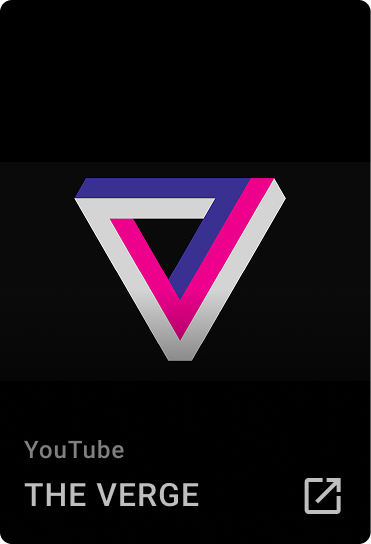 The Verge YouTube card